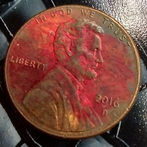 2016d Fantastic Rainbow Red/Neon Pink, Rare Collectible Coins